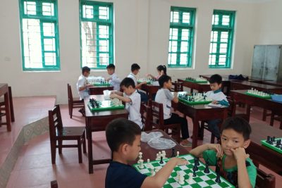 Ngày hội thi đấu cờ vua Trường Tiểu học Thanh Hải